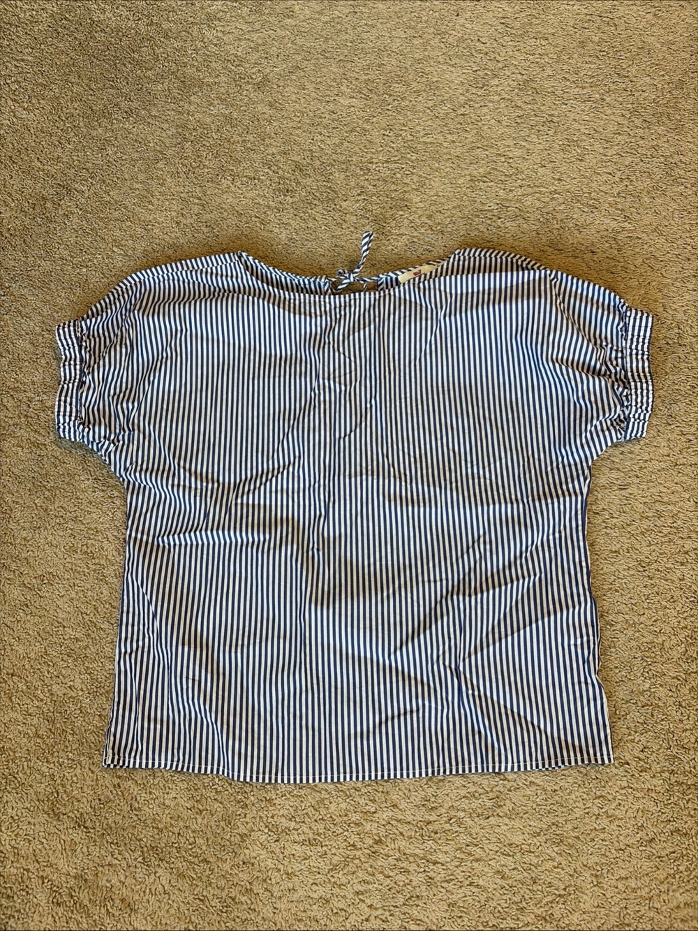 Womens Vineyard Vines Blue White Striped Blouse Shirt Top Size Small